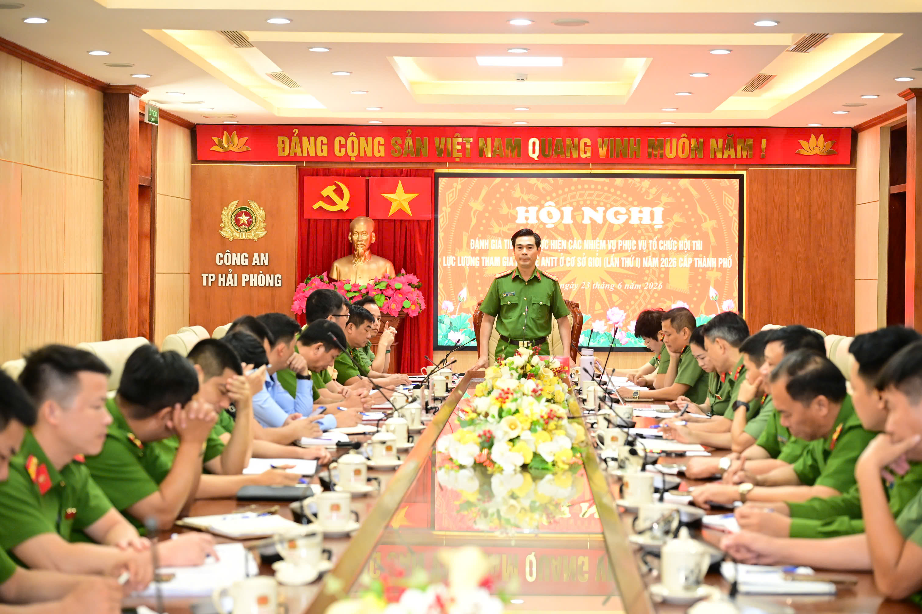 Chuẩn bị tốt các điều kiện phục vụ tổ chức Hội thi lực lượng tham gia bảo vệ ANTT giỏi cấp thành phố